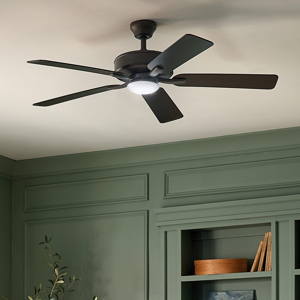 Product image for Kichler 330019SNB 52" Basics Pro Designer LED Fan Satin Natural Bronze