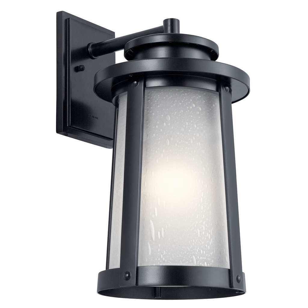 Product image for Kichler 49919BK Harbor Bay 18.5" 1 Light Wall Light Black