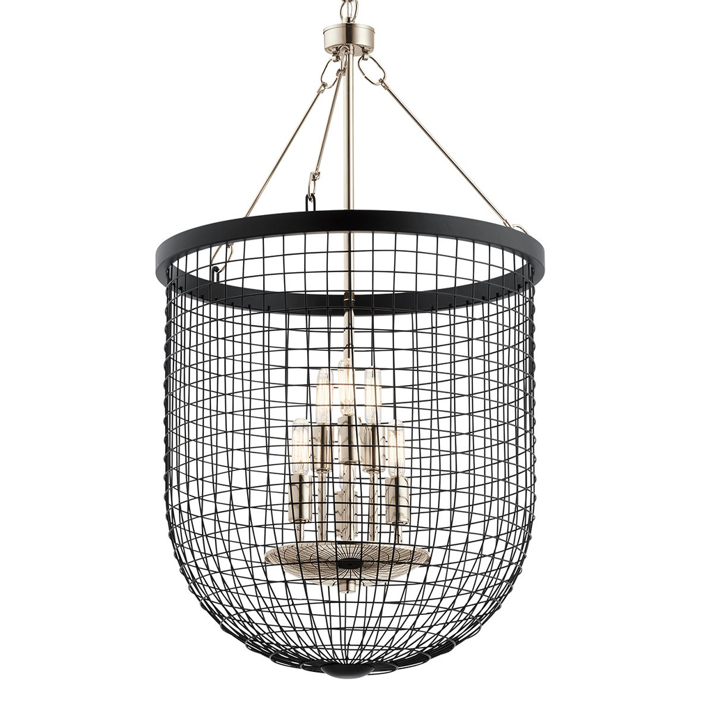 Product image for Kichler 42376BK Byatt&#8482; 31.75" 6 Light Pendant Black