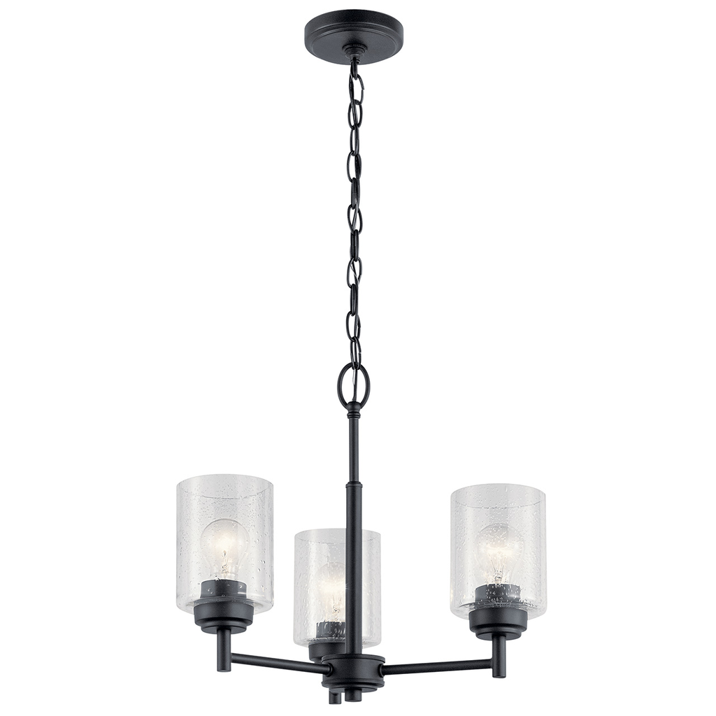 Winslow™ 3 Light Mini Chandelier Black