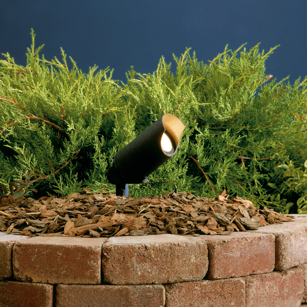 Product image for Kichler 15384BKT 12V 1 Light Mini Accent Light Textured Black