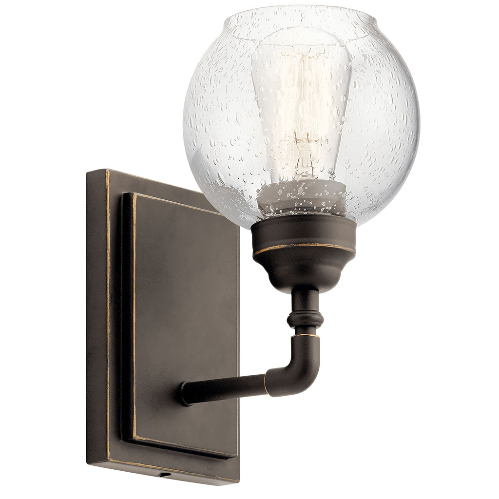Product image for Kichler 45590OZ Niles 1 Light Wall Sconce Olde Bronze®