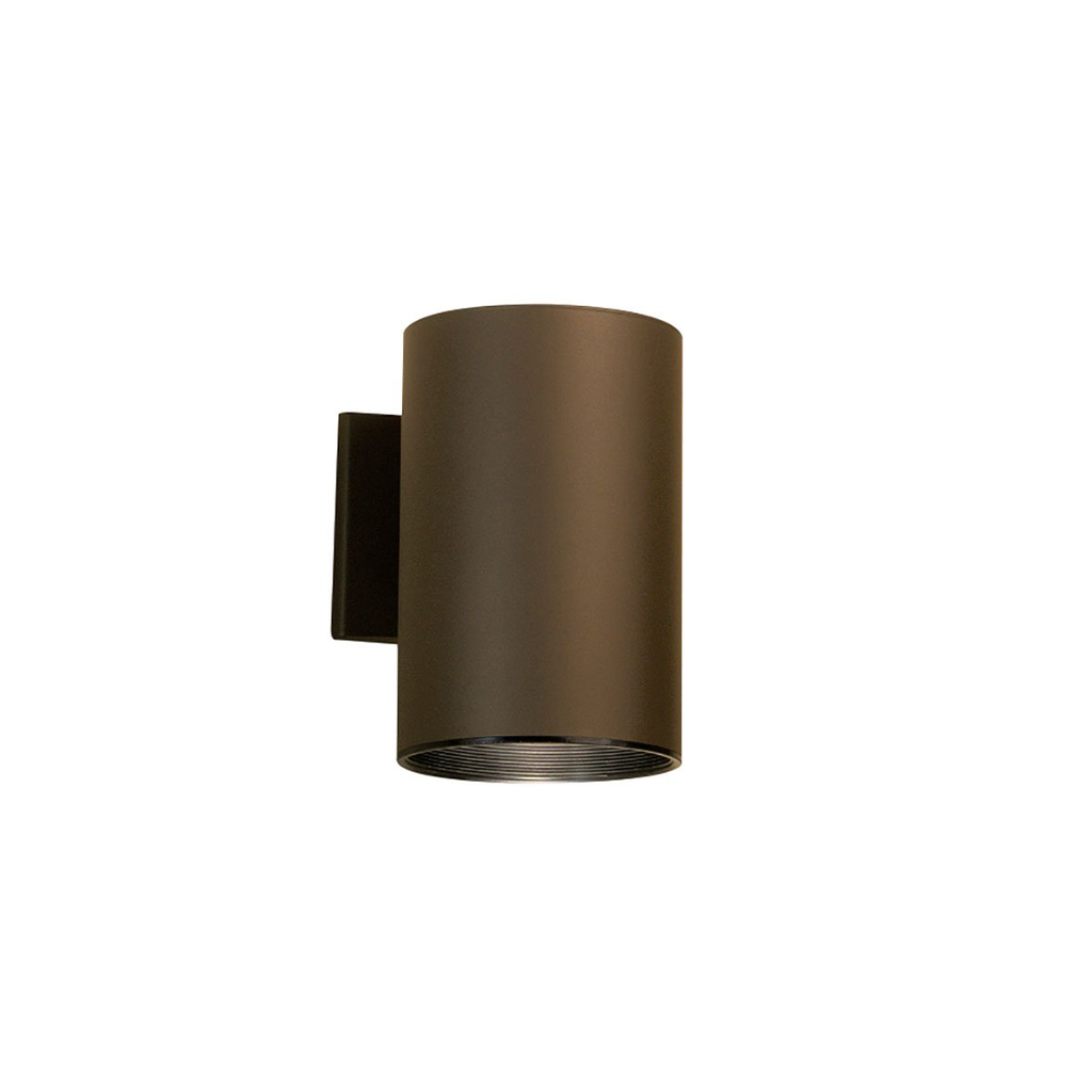 Product image for Kichler 9236AZ Cylinder 7.75" 1 Light Wall Light Architectural Bronze