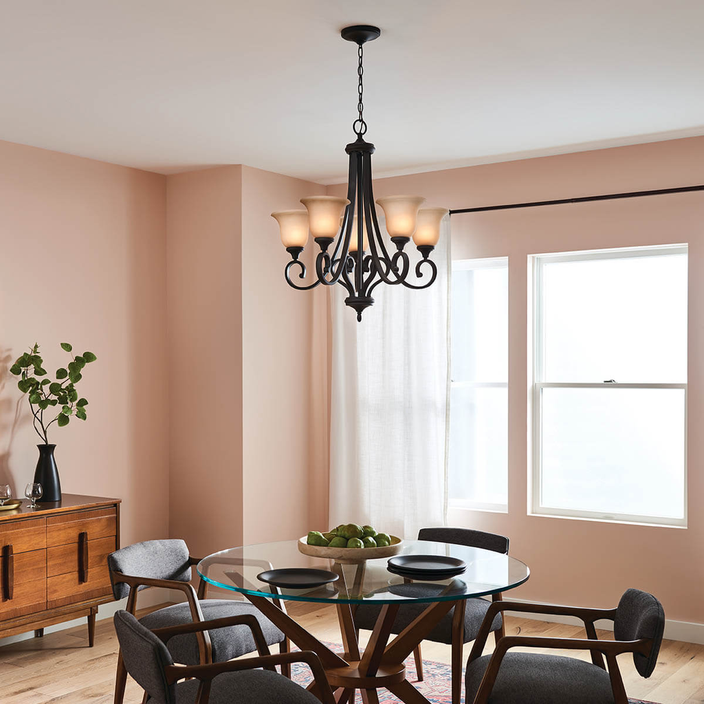 Kichler Monroe 5-Light Olde Bronze Traditional Chandelier