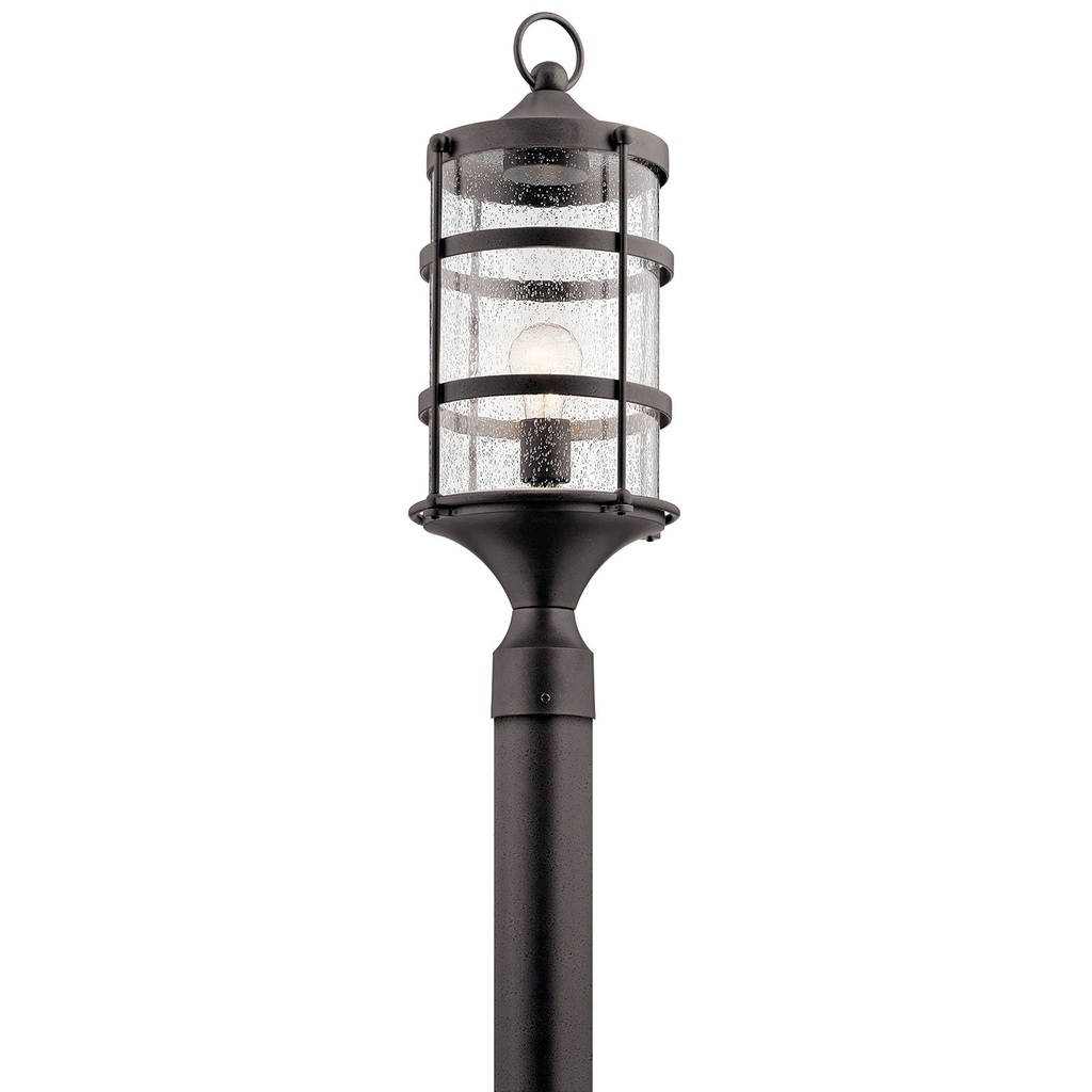 Product image for Kichler 49963AVI Mill Lane™ 1 Light Post Light Anvil Iron
