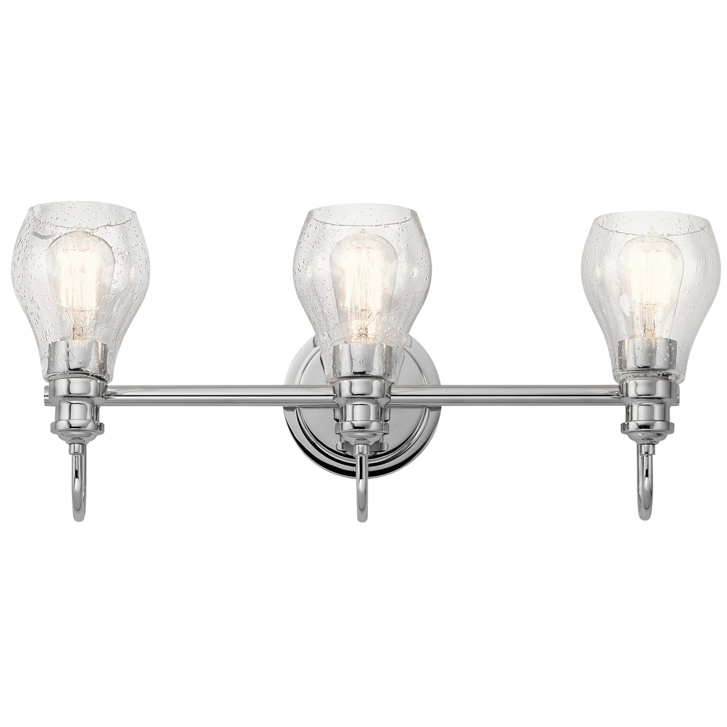 Product image for Kichler 45392CH Greenbrier™ 3 Light Vanity Light Chrome