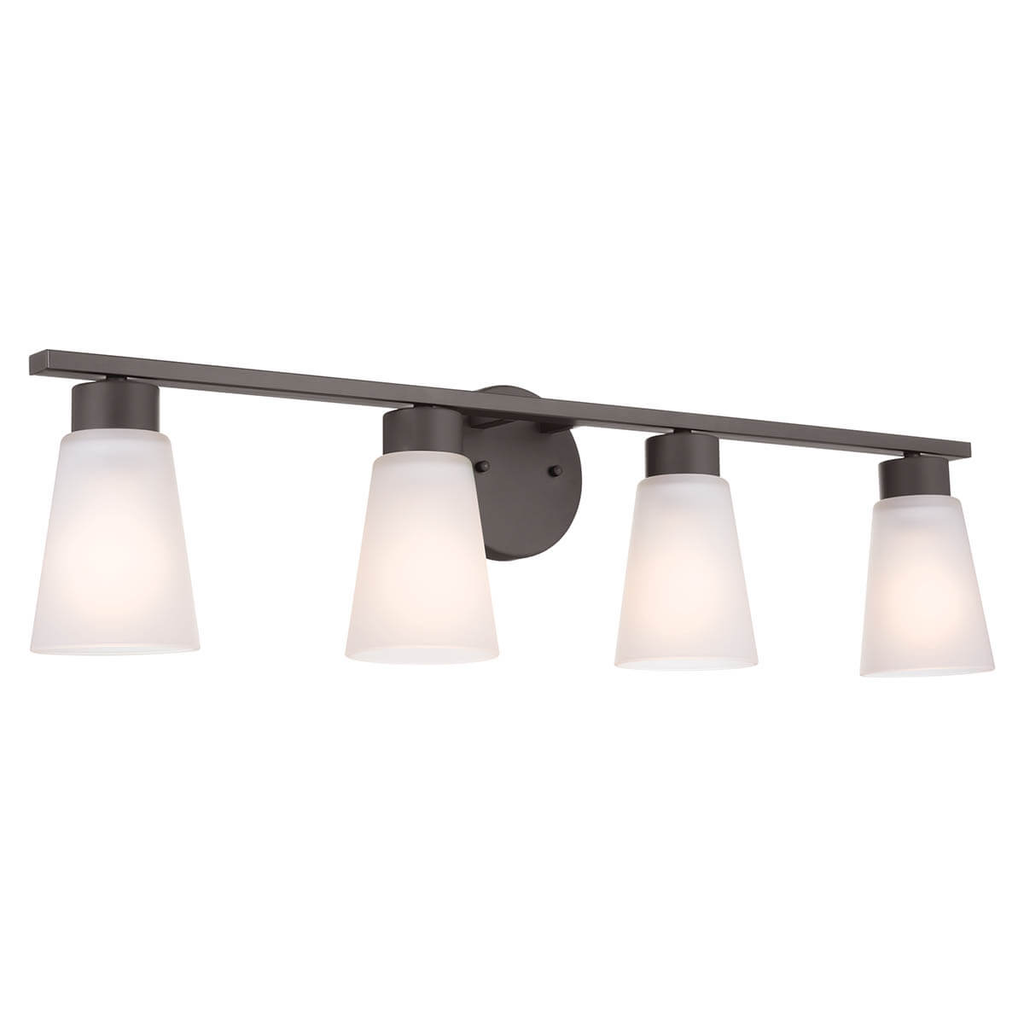 Product image for Kichler 55122OZ Stamos 26" Vanity Light Olde Bronze