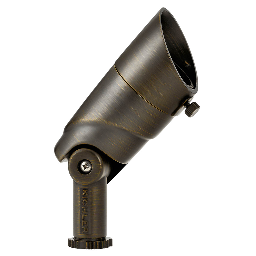 Product image for Kichler 16016CBR30 VLO 3000K Small 35 Degree Flood Centennial Brass