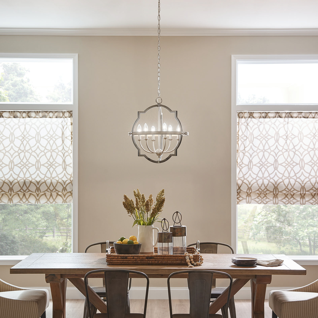 Product image for Kichler 82269 Elula 6 Light Chandelier Anvil Iron