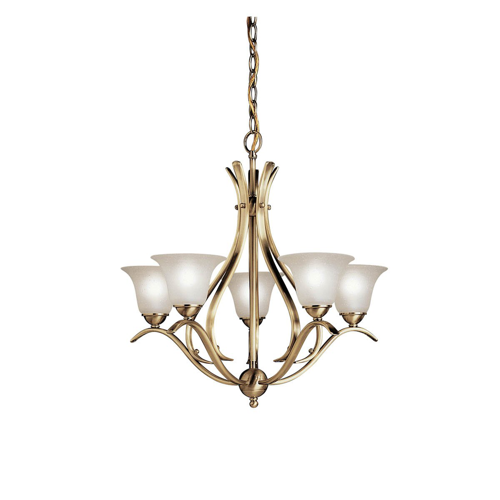 Product image for Kichler 2020AB Dover™ 5 Light Chandelier Antique Brass