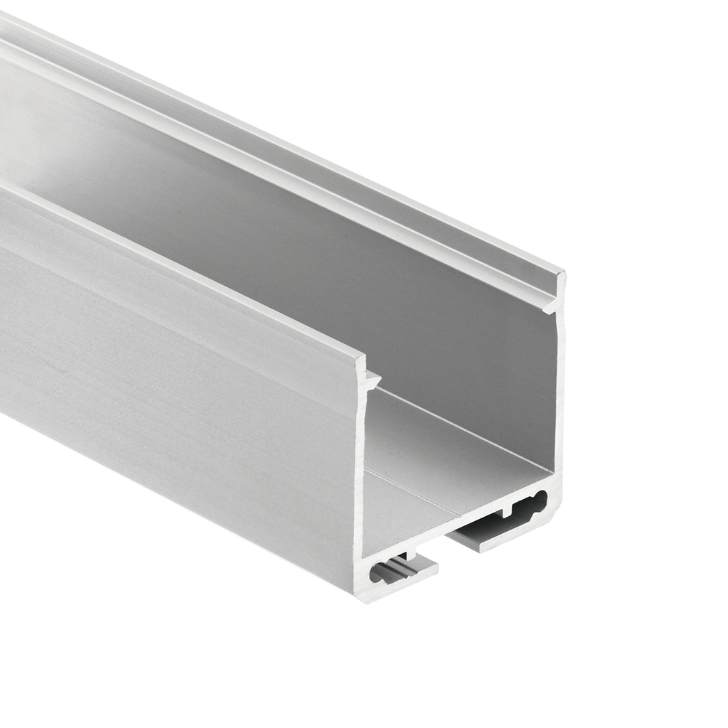 Kichler 1TEC2DWSF8SIL TE Enhanced Series Deep Well Surface Channel Silver Product image for Kichler 1TEC2DWSF8SIL TE Enhanced Series Deep Well Surface Channel Silver