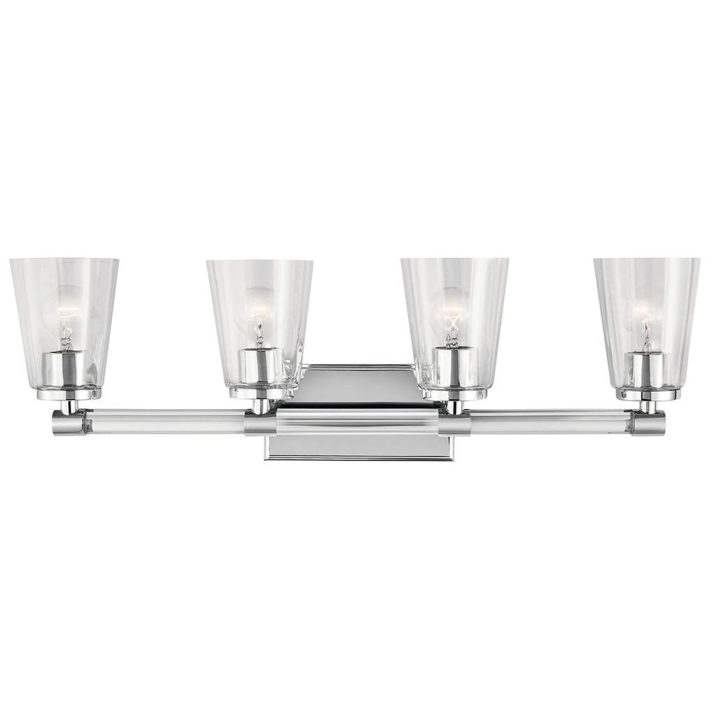 Product image for Kichler 45869CH Audrea™ 4 Light Vanity Light Chrome