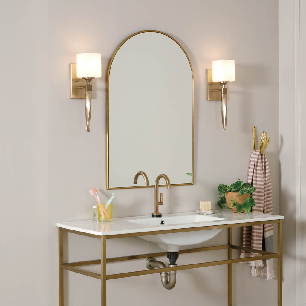 Product image for Kichler 55000CPZ Marette 5" Wall Sconce Champagne Bronze