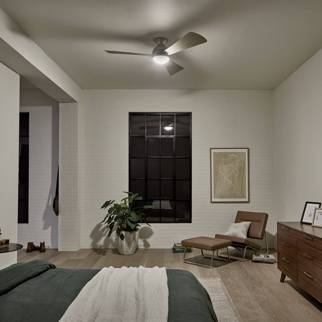 Sola LED 54" Fan Brushed Nickel