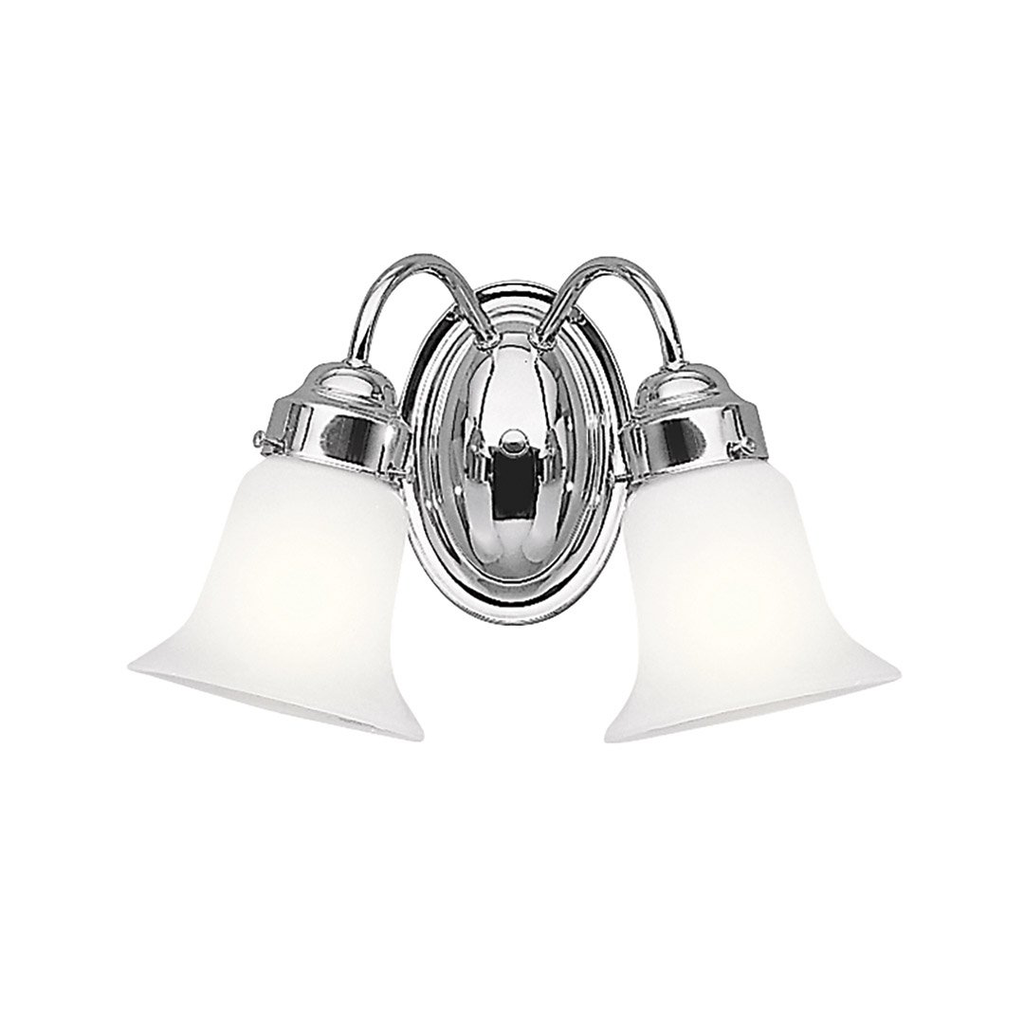 Product image for Kichler 6122CH 13.5" 2 Light Vanity Light Chrome