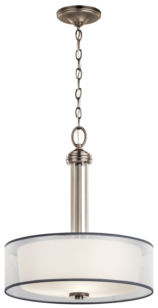 Product image for Kichler 43153AP Tallie™ 3 Light Pendant Antique Pewter