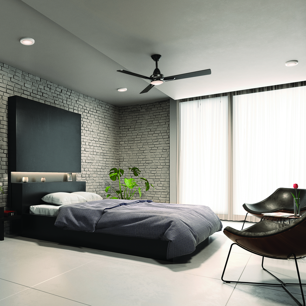 Product image for Kichler 300031SBK 52" Kosmus LED Fan in Satin Black