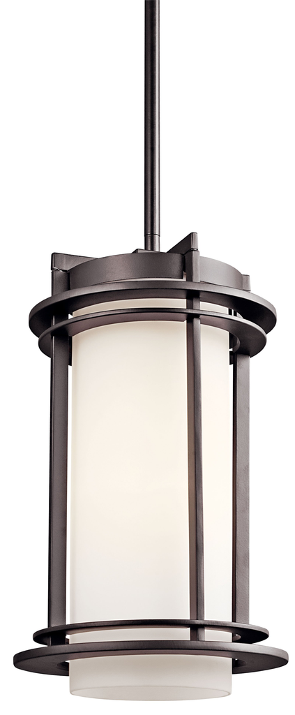 Product image for Kichler 49348AZ Pacific Edge™ 1 Light Pendant Architectural Bronze