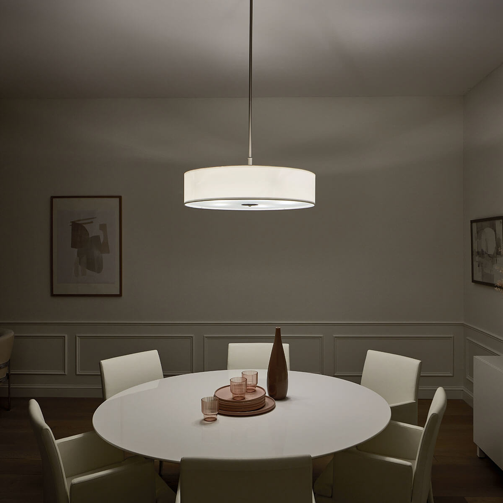 Transitional 30" 5 Light Pendant Nickel