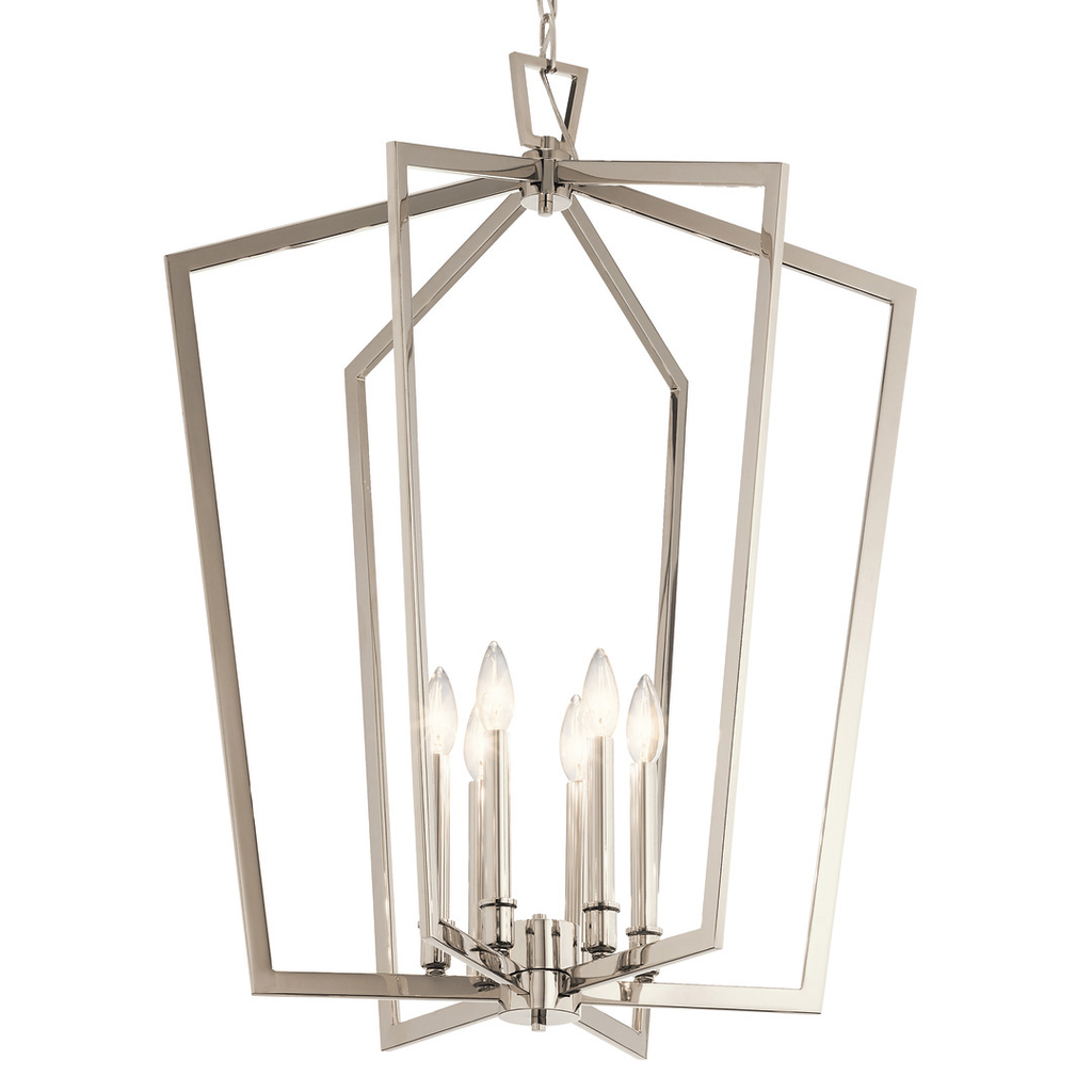 Abbotswell 6 Light Chandelier Nickel