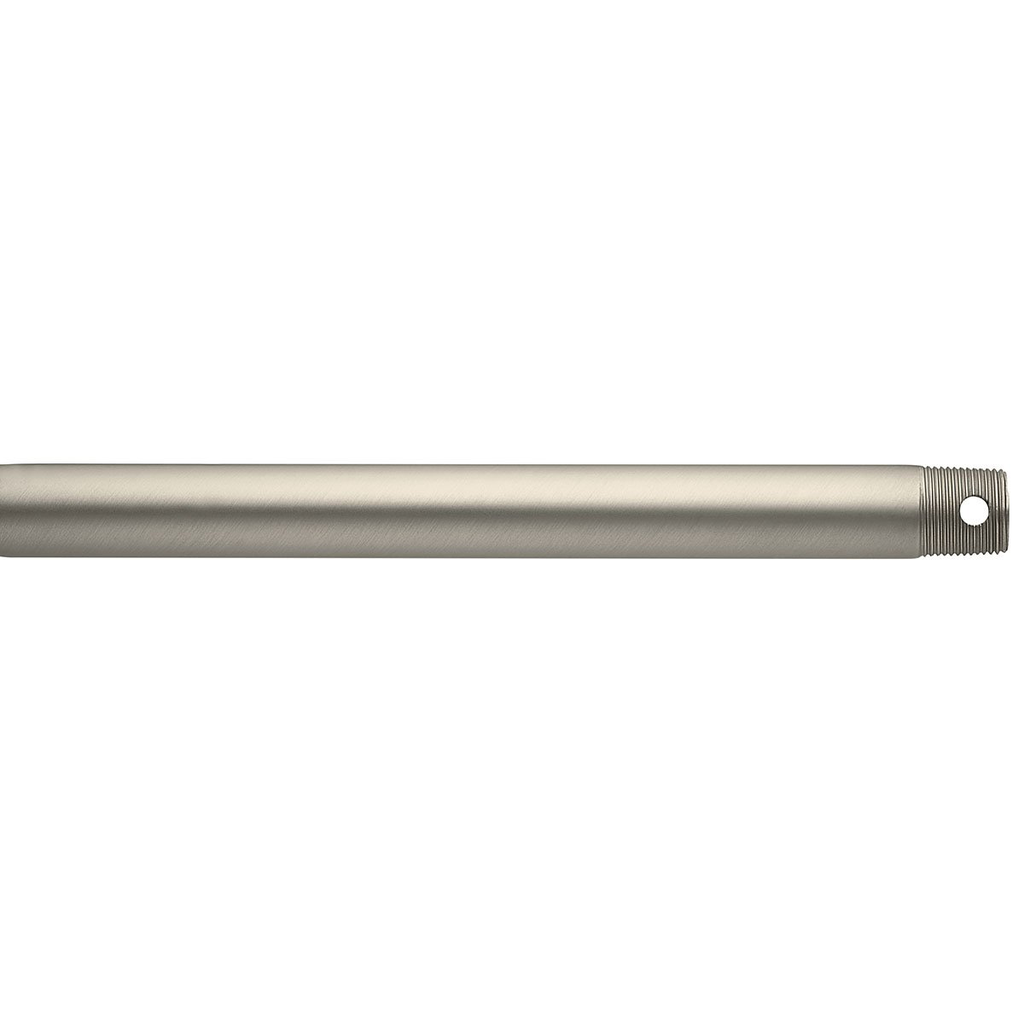 Product image for Kichler 360000NI Dual Threaded 12" Downrod Brushed Nickel