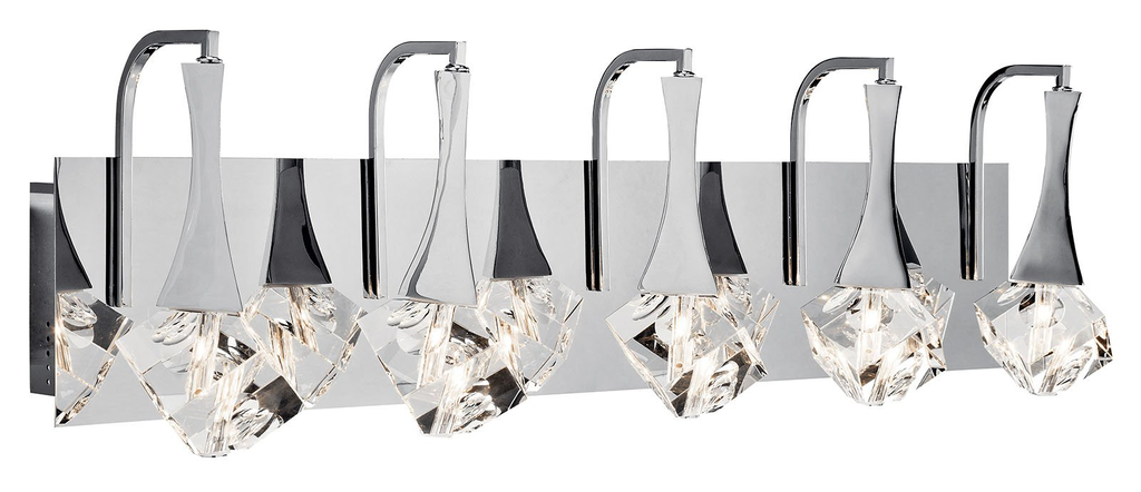 Product image for Kichler 83777 Rockne™ 5 Light LED Vanity Light Chrome