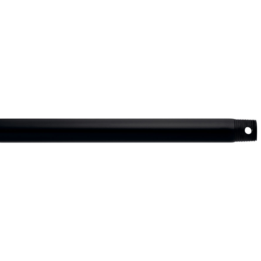 Product image for Kichler 360001SBK Dual Threaded 18" Downrod Satin Black