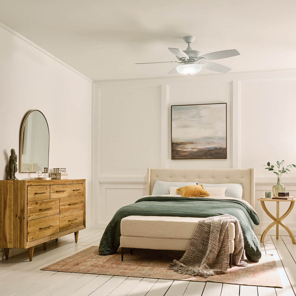 Product image for Kichler 330013MWH Canfield Pro LED 52" Fan Matte White