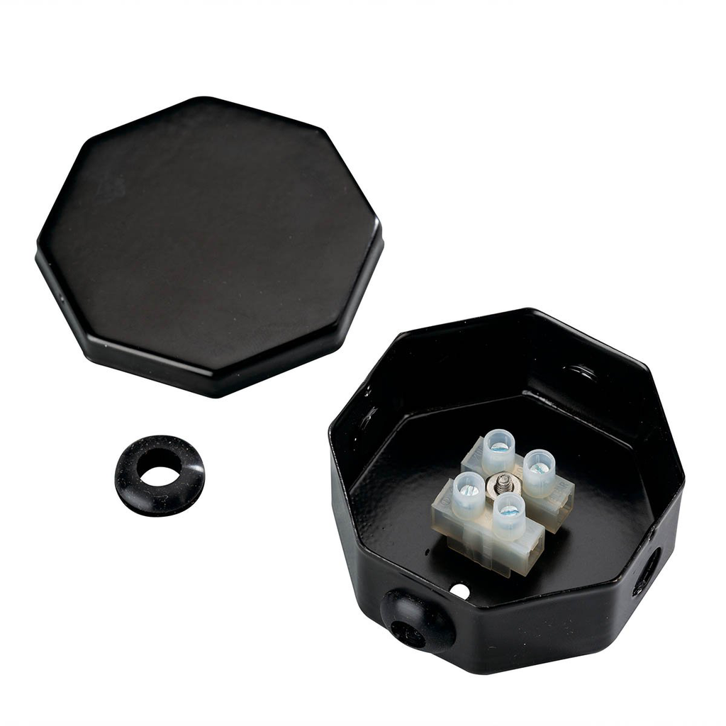 Product image for Kichler 10189BK Splice Box Assembly Black material