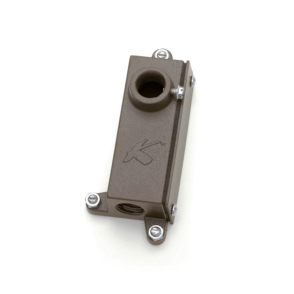 Product image for Kichler 15609AZT Junction Box Mounting Bracket Textured Architectural Bronze