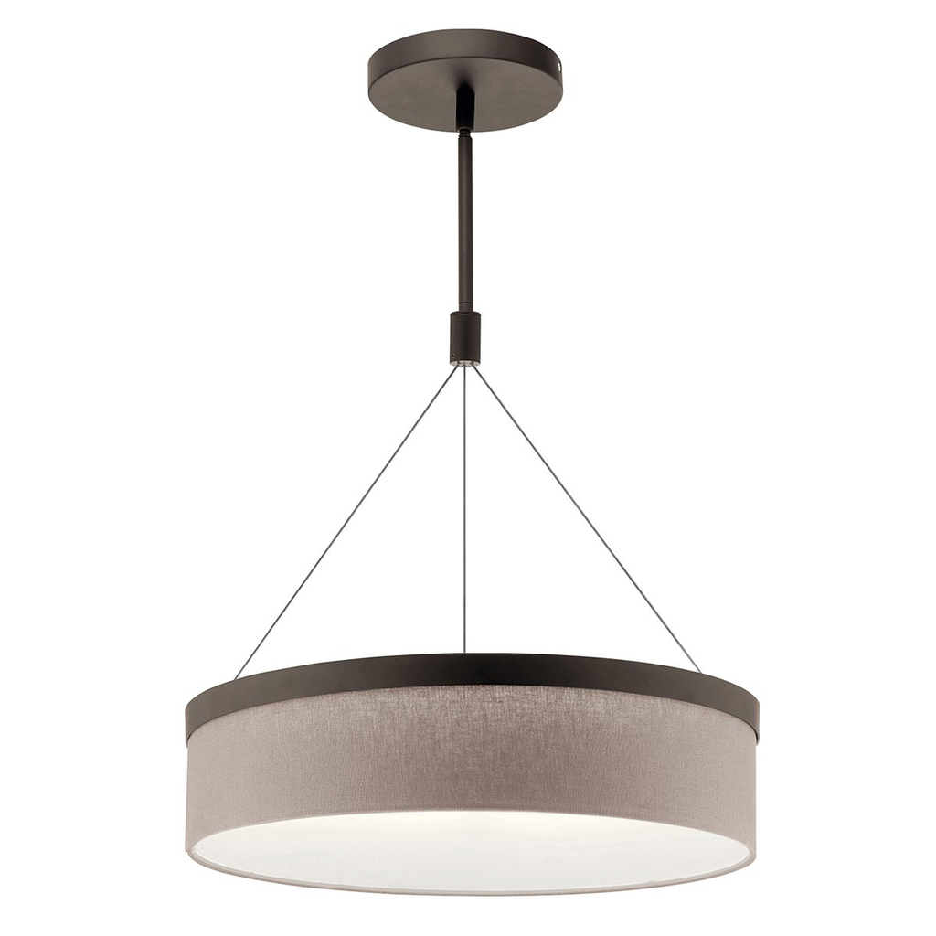 Product image for Kichler 42297OZLED Mercel™ 18" LED Pendant Olde Bronze®