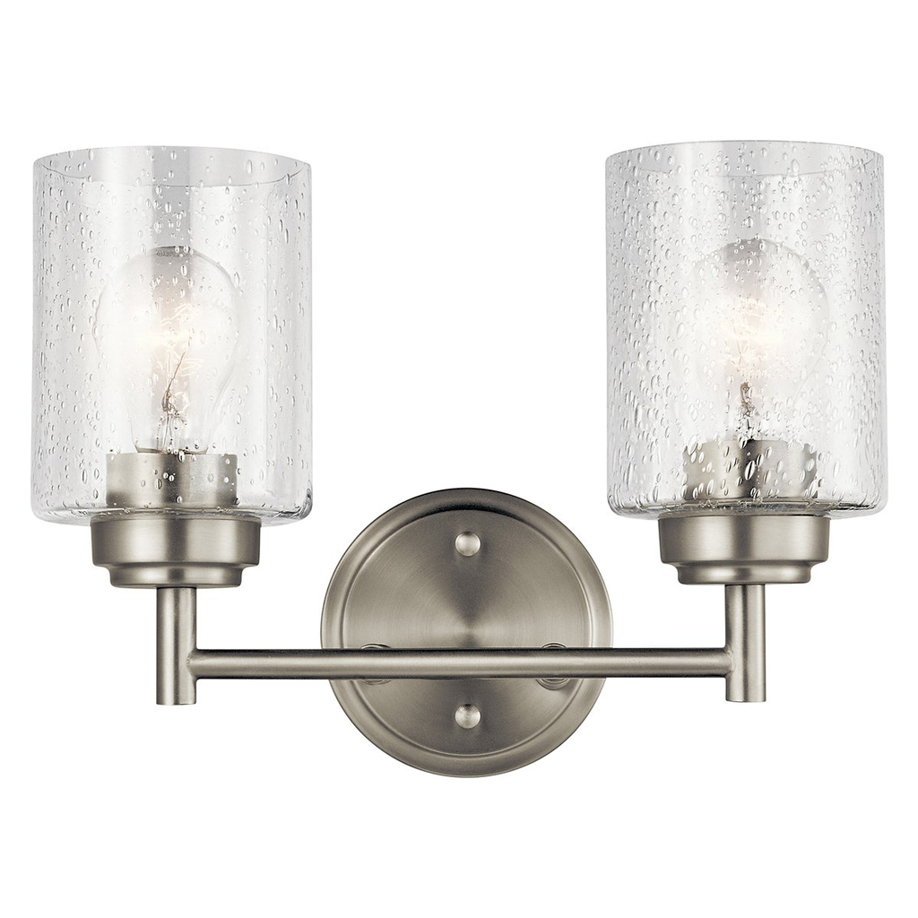 Product image for Kichler 45885NI Winslow™ 2 Light Vanity Light Brushed Nickel