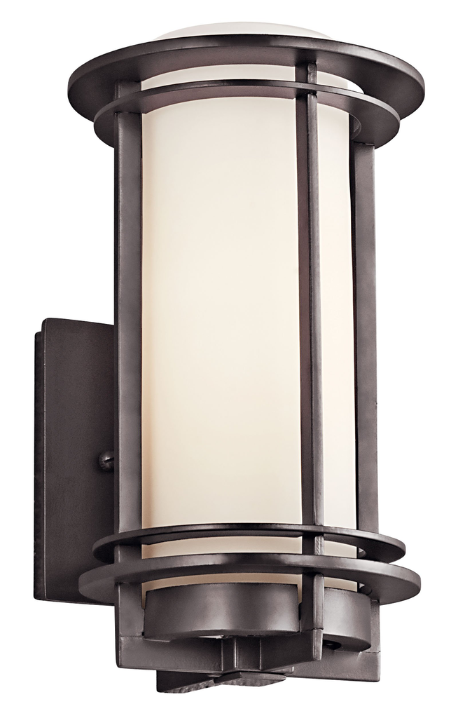 Product image for Kichler 49344AZ Pacific Edge™ 10.75" 1 Light Wall Light Architectural Bronze