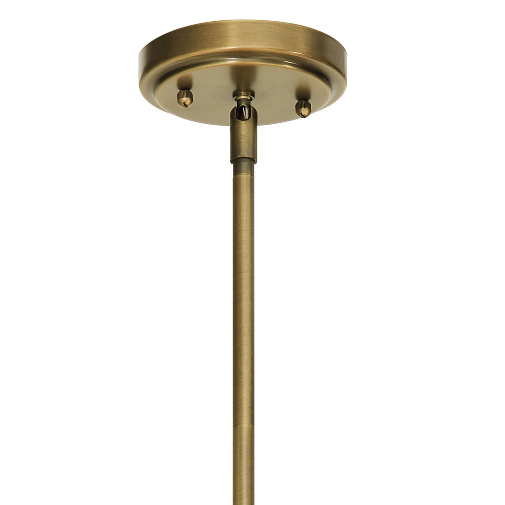 Everly 15.25" Pendant Clear Glass Brass