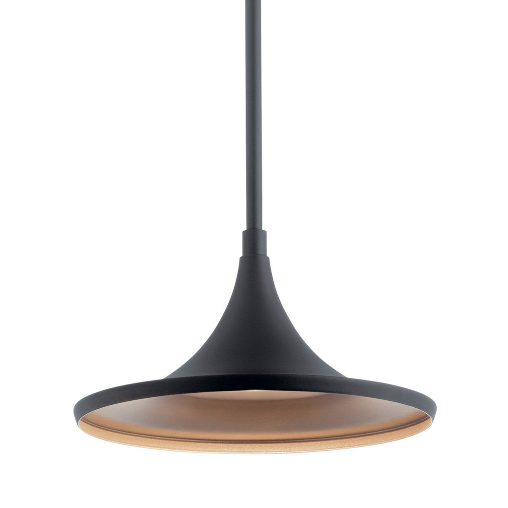 Product image for Kichler 59030BKTLED Elias LED 3000K 11" Pendant Black