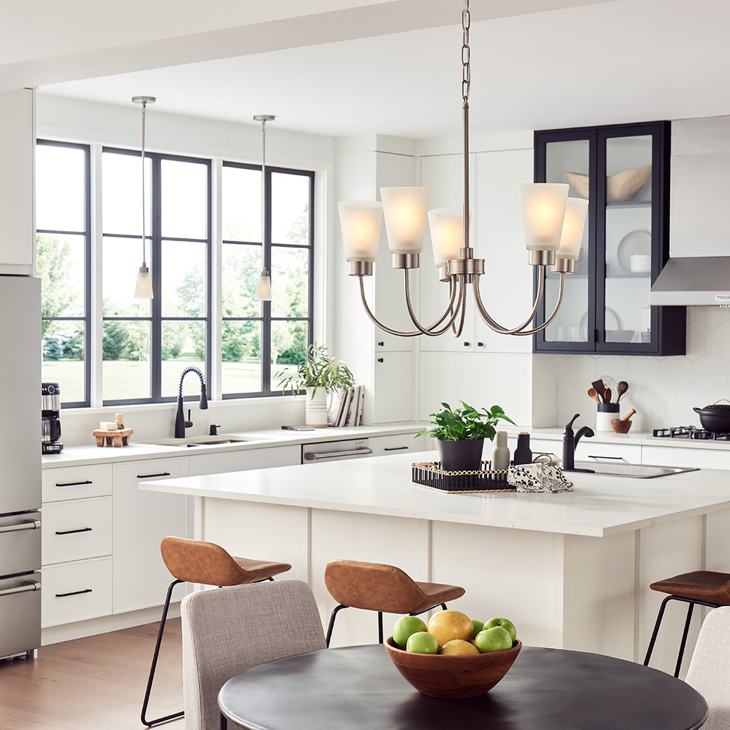 Product image for Kichler 52443NI Erma 24" Chandelier Brushed Nickel