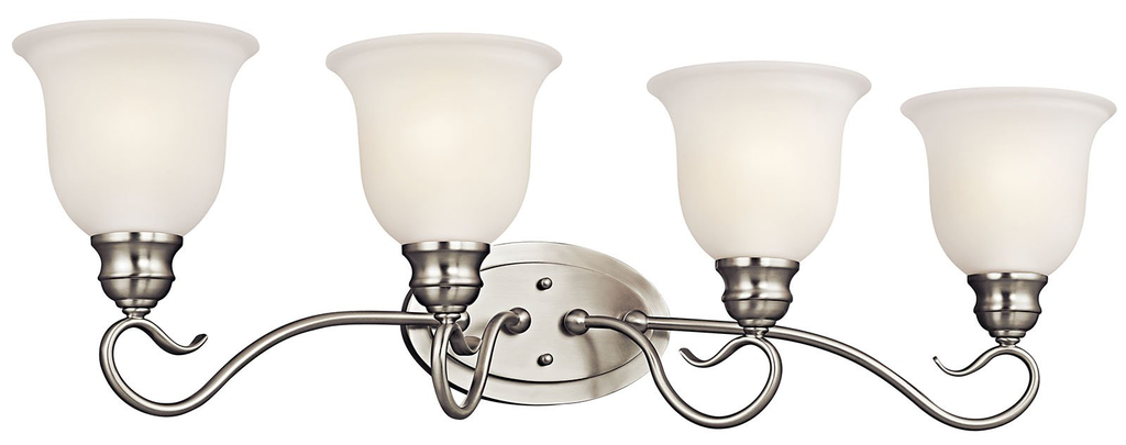 Product image for Kichler 45904NI Tanglewood™ 4 Light Vanity Light Brushed Nickel