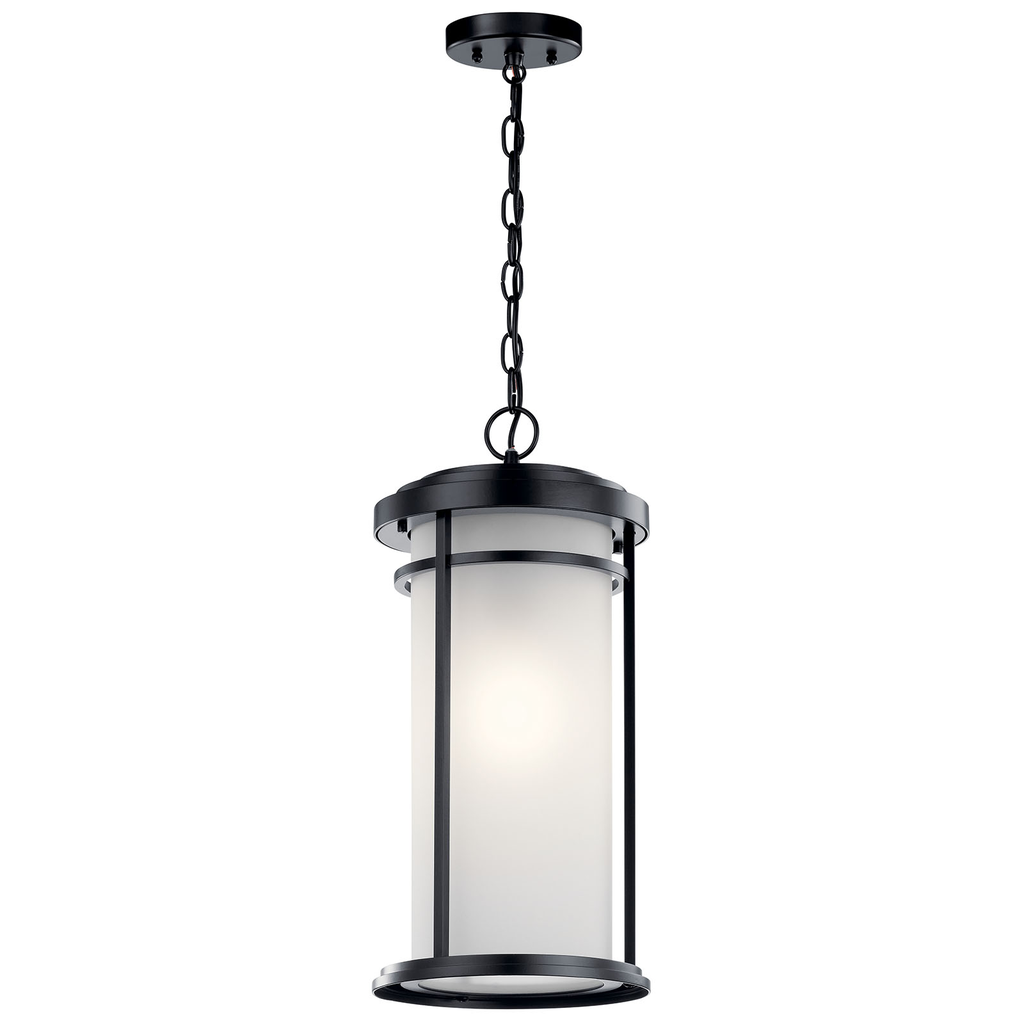Product image for Kichler 49689BK Toman™ 21.25" 1 Light Pendant Black