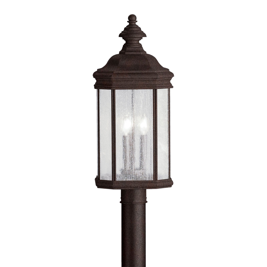 Product image for Kichler 9918TZ Kirkwood™ 3 Light Post Light Tannery Bronze™