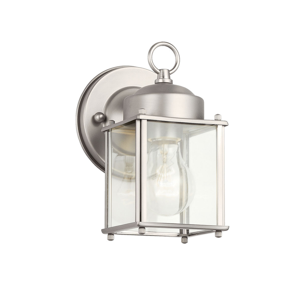 Product image for Kichler 9611SS 8.25" 1 Light Wall Light Stainless Steel