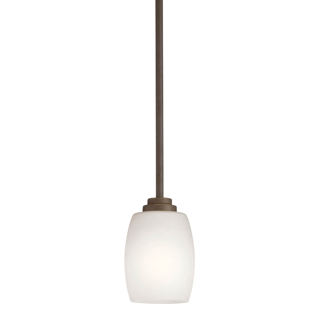 Product image for Kichler 3497OZS Eileen™ 1 Light Mini Pendant Olde Bronze®
