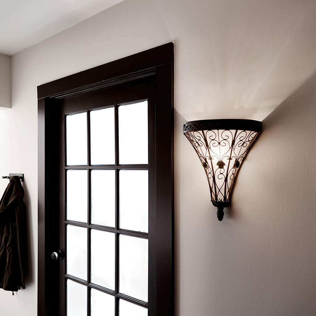 Product image for Kichler 45131TRZ Marchesa™ 1 Light Wall Sconce Terrene Bronze