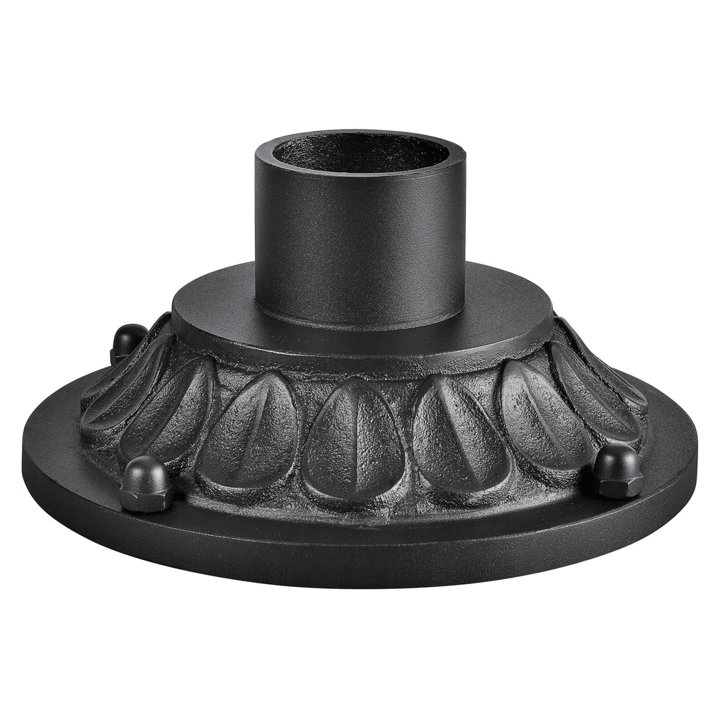 Product image for Kichler 9540BKT 10" x 4.75" Pedestal Mount Textured Black