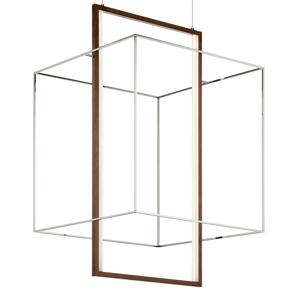 Product image for Kichler 84044 Viho LED Foyer Chandelier Polished Nickel