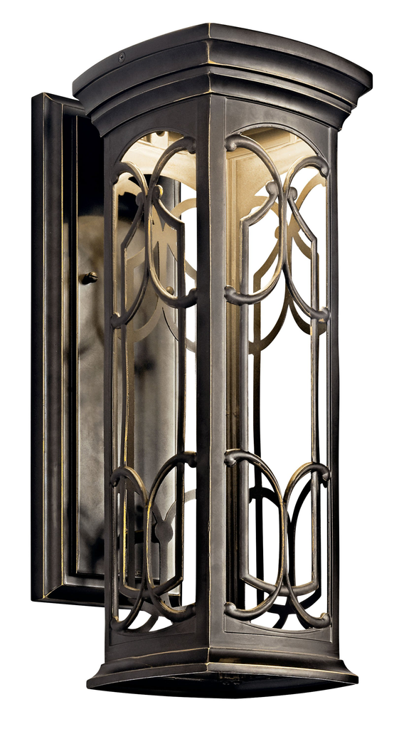 Product image for Kichler 49227OZLED Franceasi 18" LED Wall Light Olde Bronze®