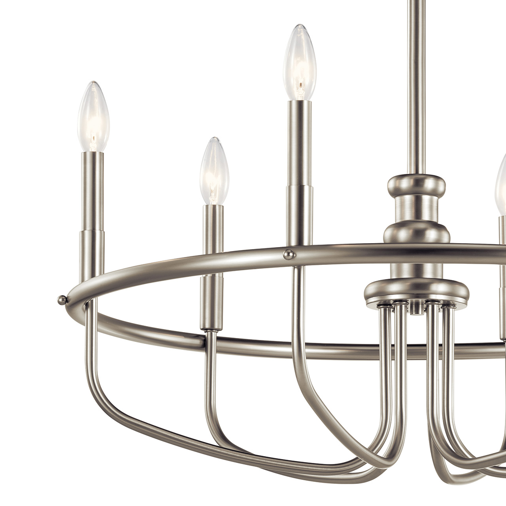 Capitol Hill 22" Chandelier Nickel