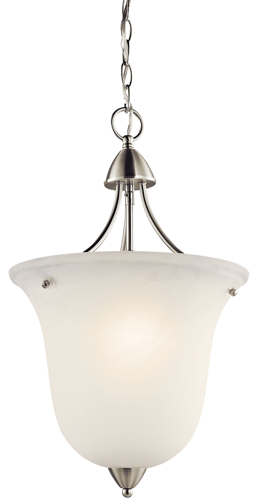 Product image for Kichler 42882NI Nicholson™ 1 Light Foyer Pendant Brushed Nickel