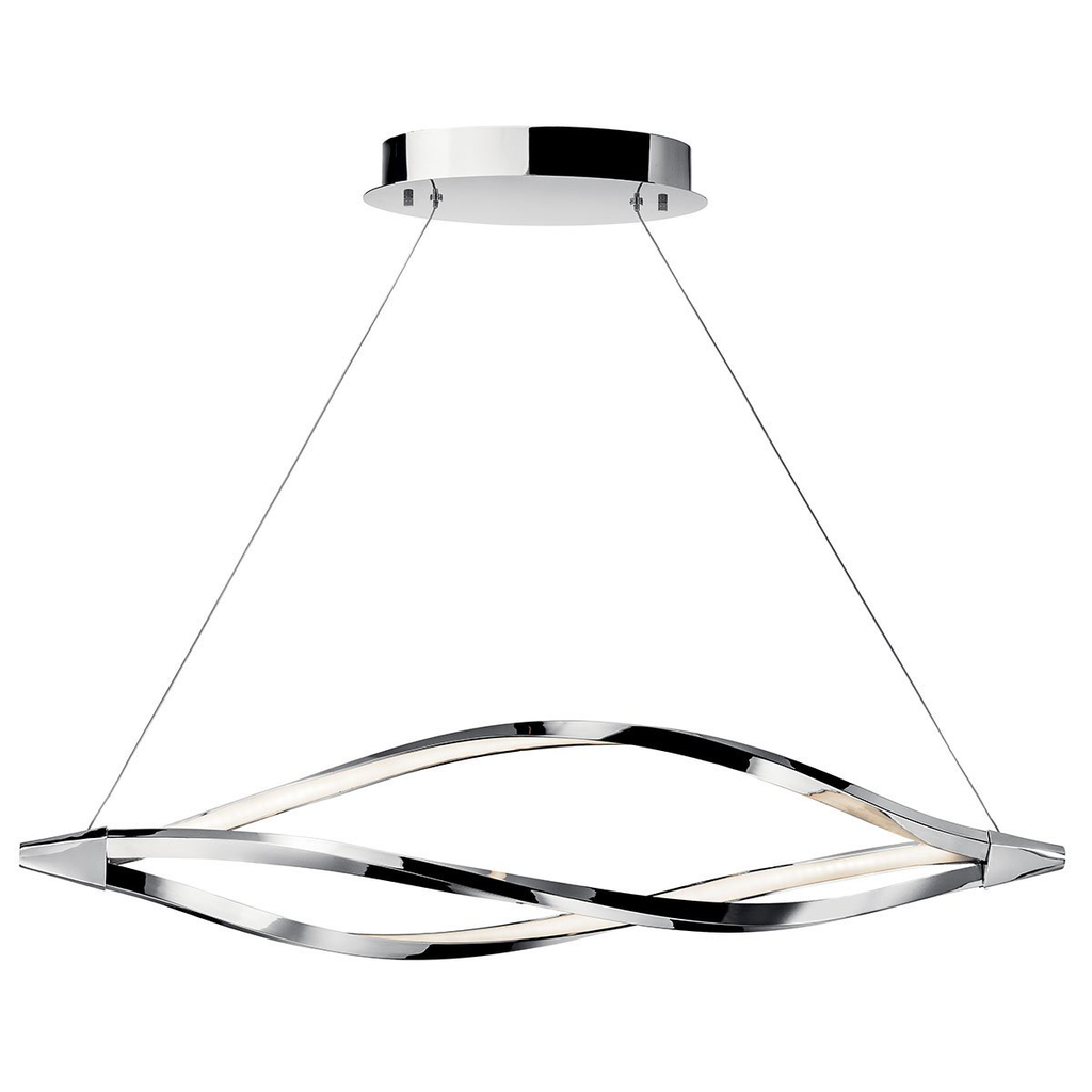 Product image for Kichler 83386 Meridian™ 43.25" 1 Head LED Island Pendant Chrome