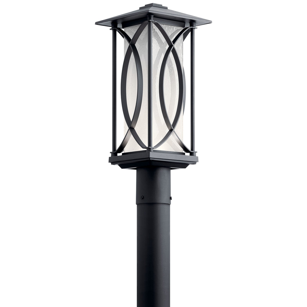 Product image for Kichler 49976BKTLED Ashbern 1 Light LED Post Light Textured Black