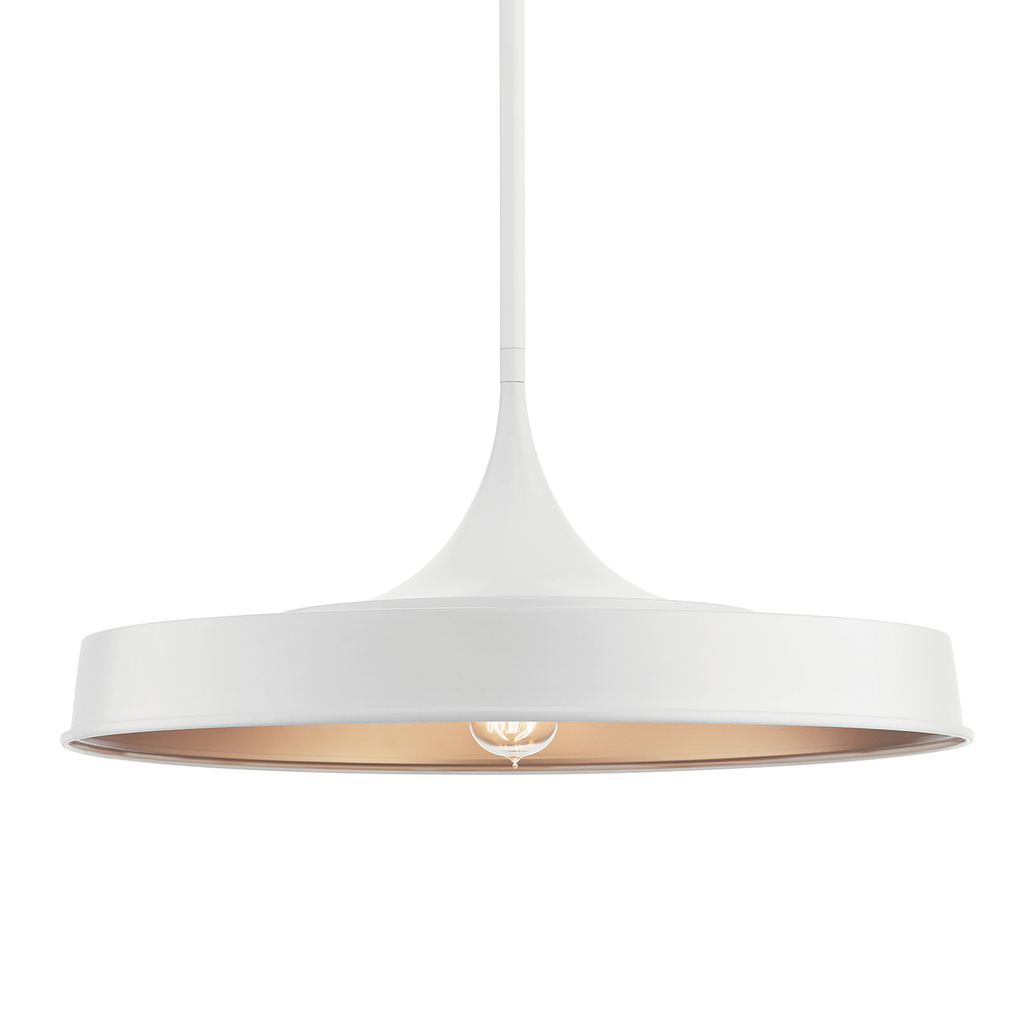 Product image for Kichler 52096WH Elias 9.75" Convertible Pendant White